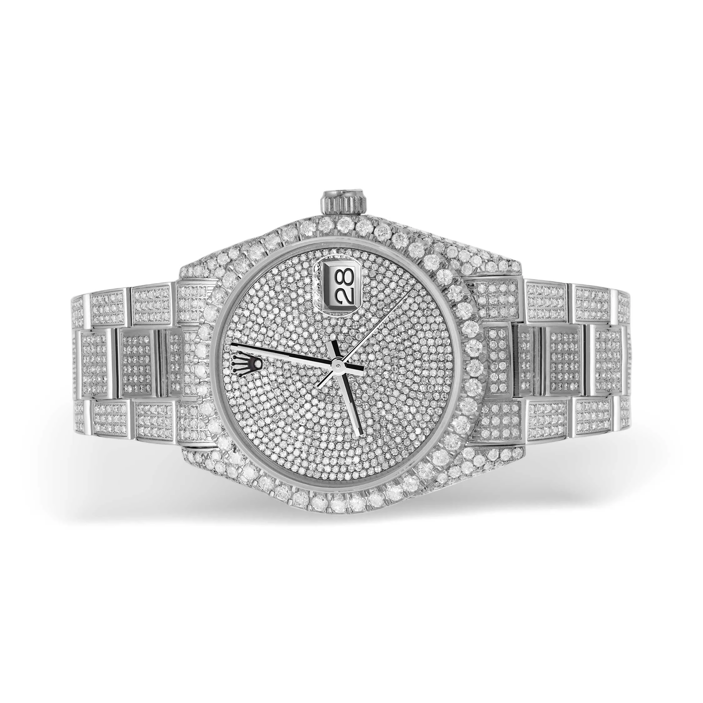 Rolex Datejust Diamond Bezel Watch 36mm Diamond Dial | 11.10ct