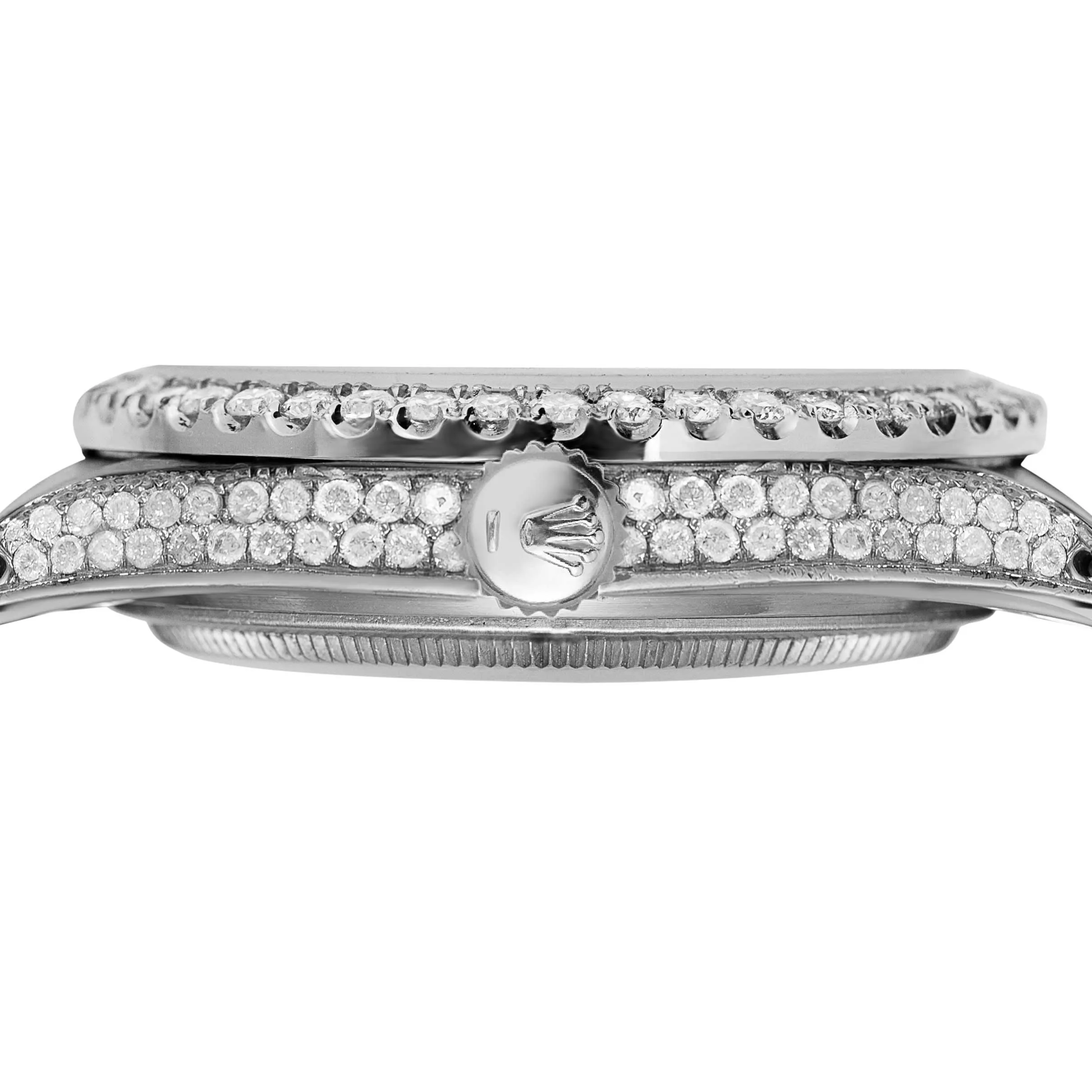 Rolex Datejust Diamond Bezel Watch 36mm Pink Roman Dial | 10.25ct