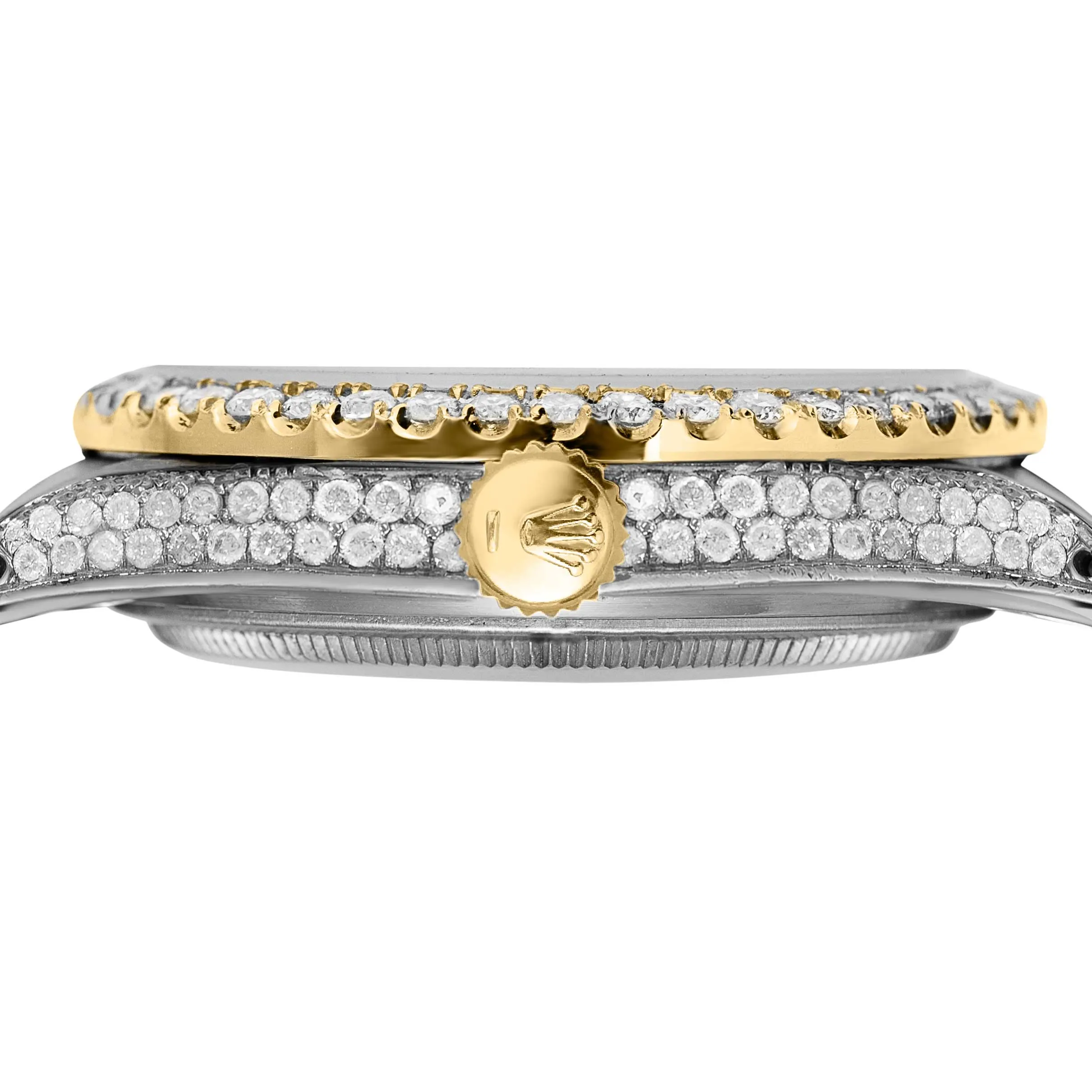 Rolex Datejust Diamond Bezel Watch 36mm White Roman Dial | 11.40ct