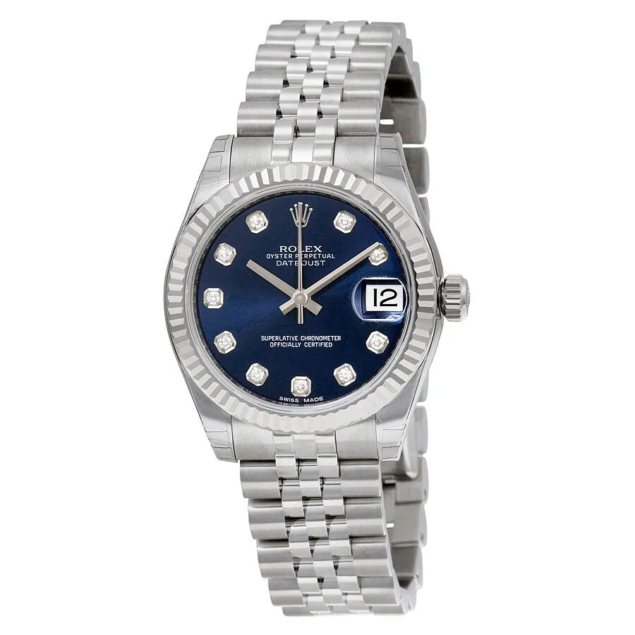 Rolex Datejust Lady 31 Blue Dial Stainless Steel Jubilee Bracelet Automatic Watch 178274BLDJ 178274/63160 G