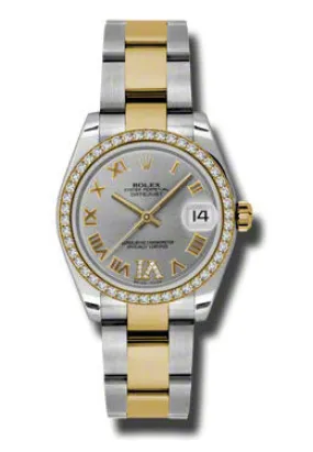 Rolex Datejust Lady 31 Grey Dial Stainless Steel and 18K Yellow Gold Oyster Bracelet Automatic Watch 178383GRDO