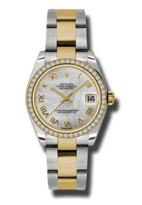 Rolex Datejust Lady 31 Mother of Pearl Dial Stainless Steel and 18K Yellow Gold Oyster Bracelet Automatic Watch 178383MRO