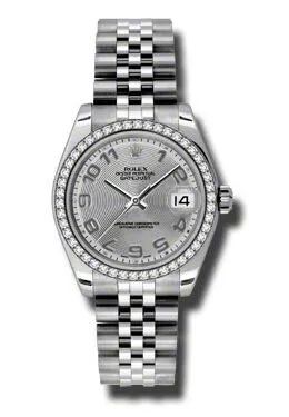 Rolex Datejust Lady 31 Silver Concentric Dial Stainless Steel Jubilee Bracelet Automatic Watch 178384SCAJ