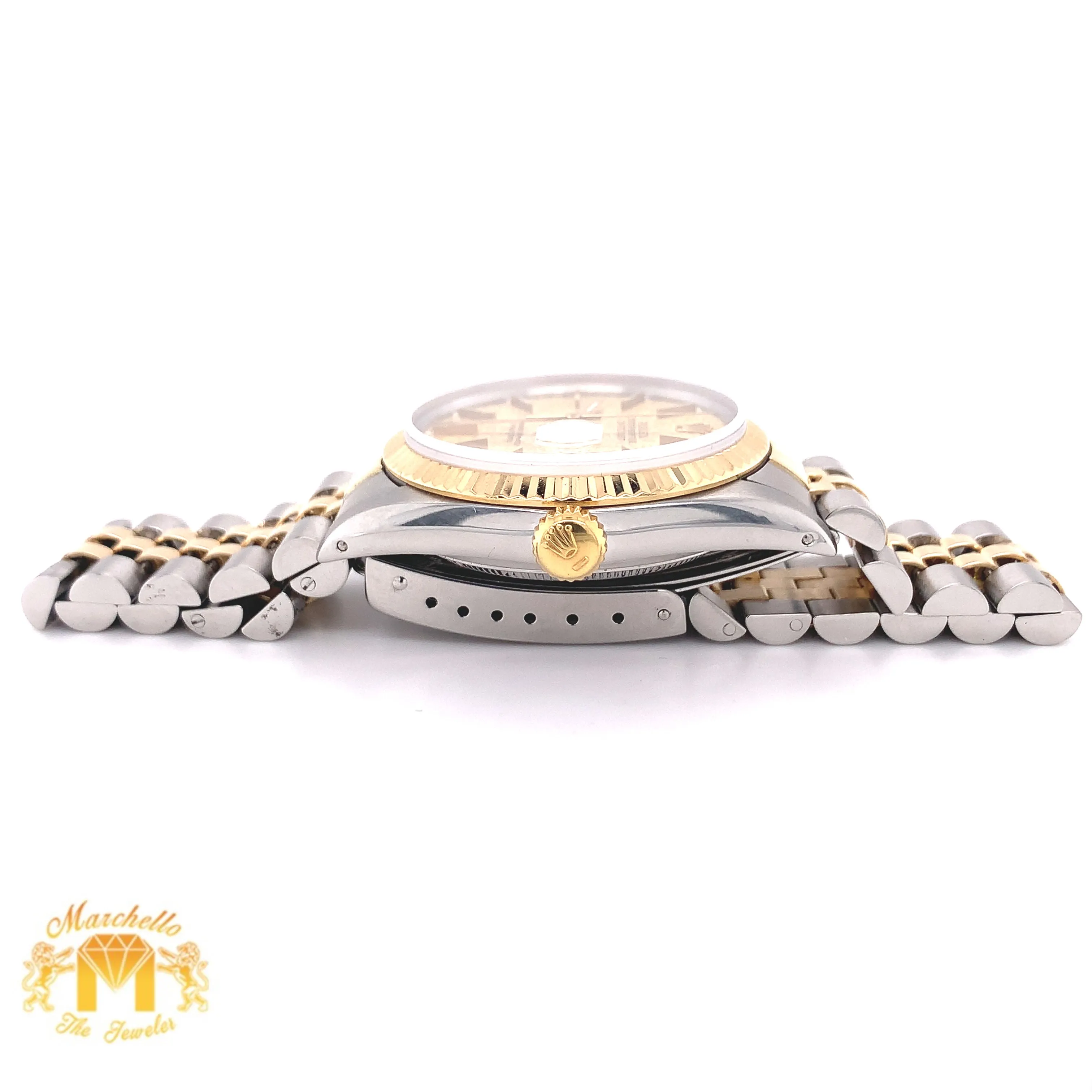 Rolex Datejust Watch with Two-tone Jubilee Bracelet (36 mm, quick set, jubilee dial)