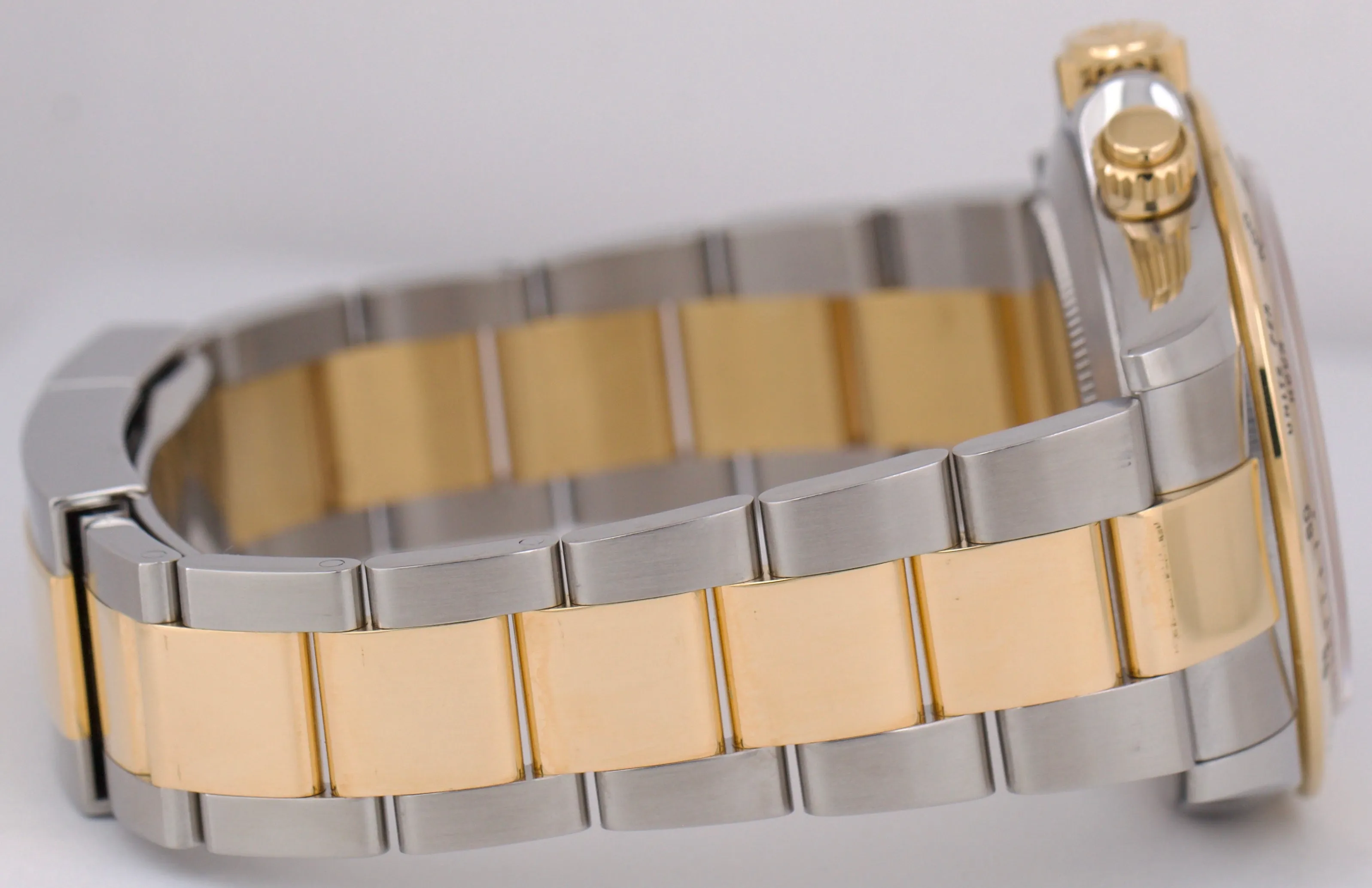 Rolex Daytona Cosmograph FACTORY DARK MOP DIAMOND 18K Gold Two-Tone 116523 BOX