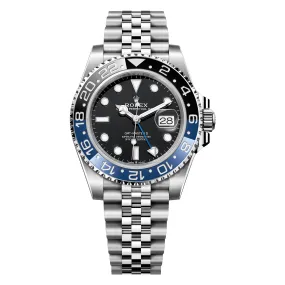 Rolex GMT Master II (Batgirl) 40mm 126710BLNR-0002 Black Dial, Worn
