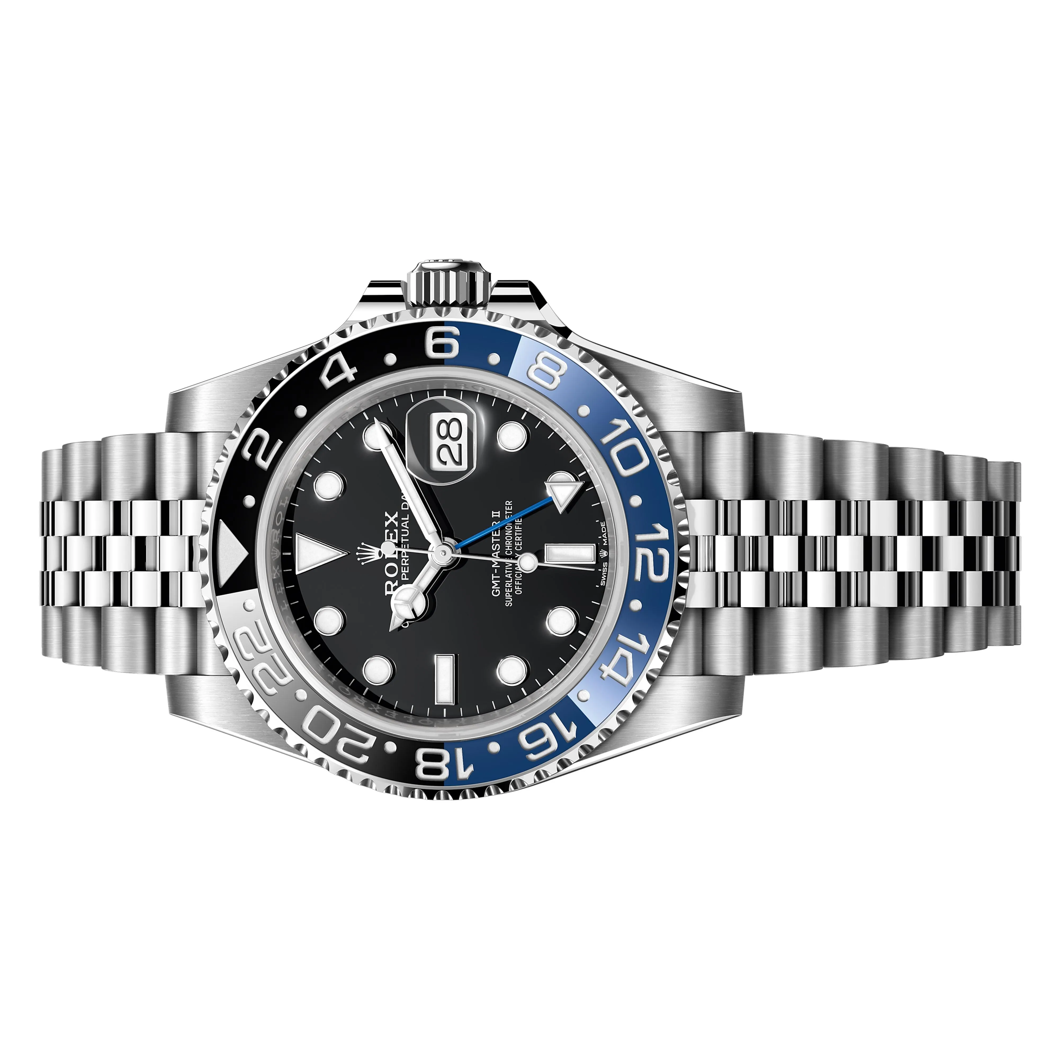 Rolex GMT Master II (Batgirl) 40mm 126710BLNR-0002 Black Dial, Worn