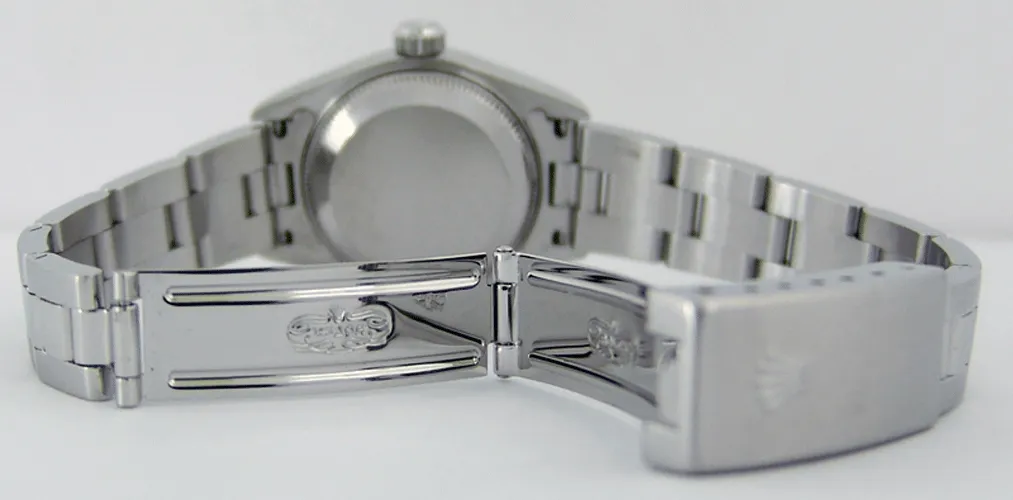 ROLEX Ladies 26mm 18kt White Gold & Stainless Steel DateJust MOP Diamond Dial Model 79174