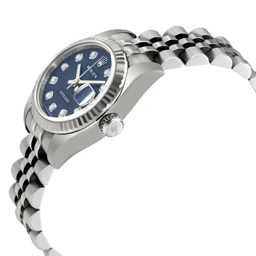 Rolex Lady Datejust 26 Blue Dial Stainless Steel Jubilee Bracelet Automatic Watch 179174BLJDJ