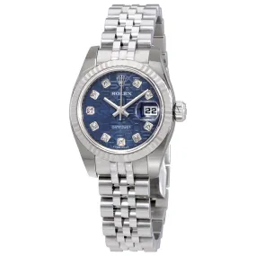Rolex Lady Datejust 26 Blue Dial Stainless Steel Jubilee Bracelet Automatic Watch 179174BLJDJ