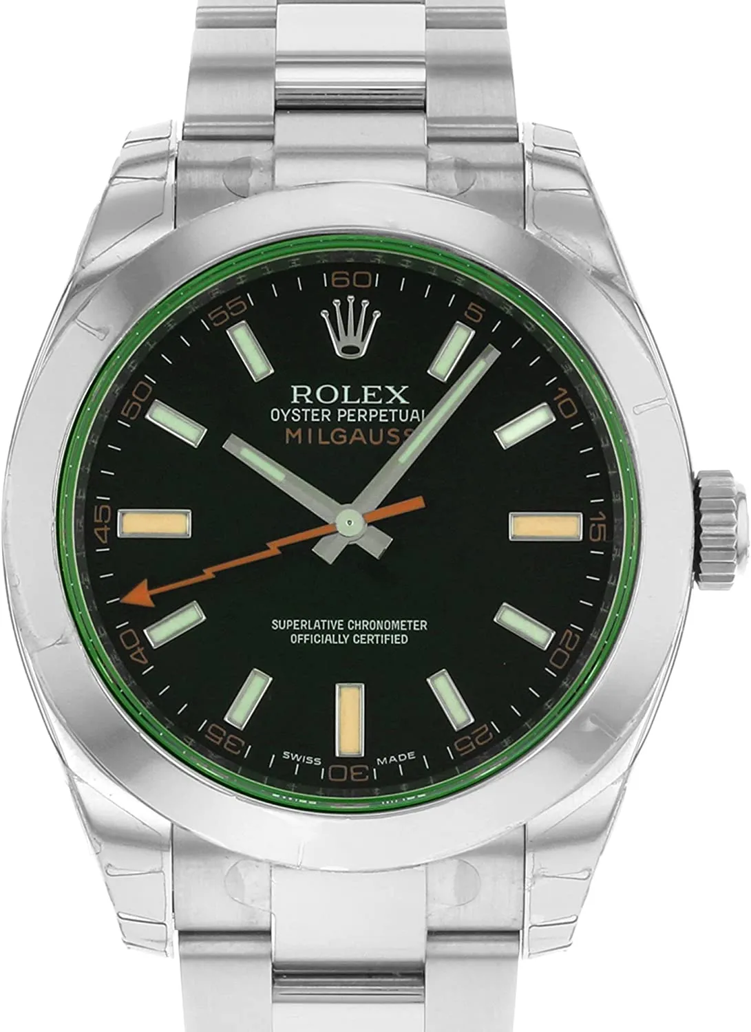 Rolex New Milgauss 116400 Blue Green Steel 40mm 2019 Box/Paper/5YrWarranty #RL67