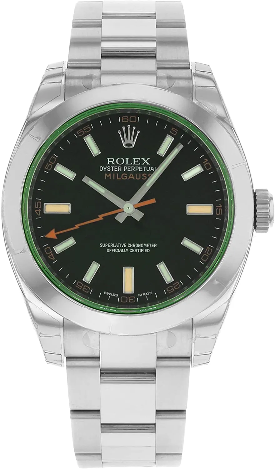 Rolex New Milgauss 116400 Blue Green Steel 40mm 2019 Box/Paper/5YrWarranty #RL67