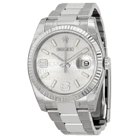 Rolex Oyster Perpetual 36 mm Silver Dial Stainless Steel Bracelet Automatic Watch 116234SJADO