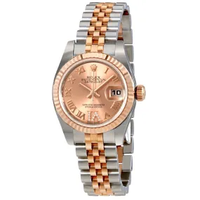 Rolex Oyster Perpetual Lady Roman Diamond Dial Automatic Watch 179171PDRJ