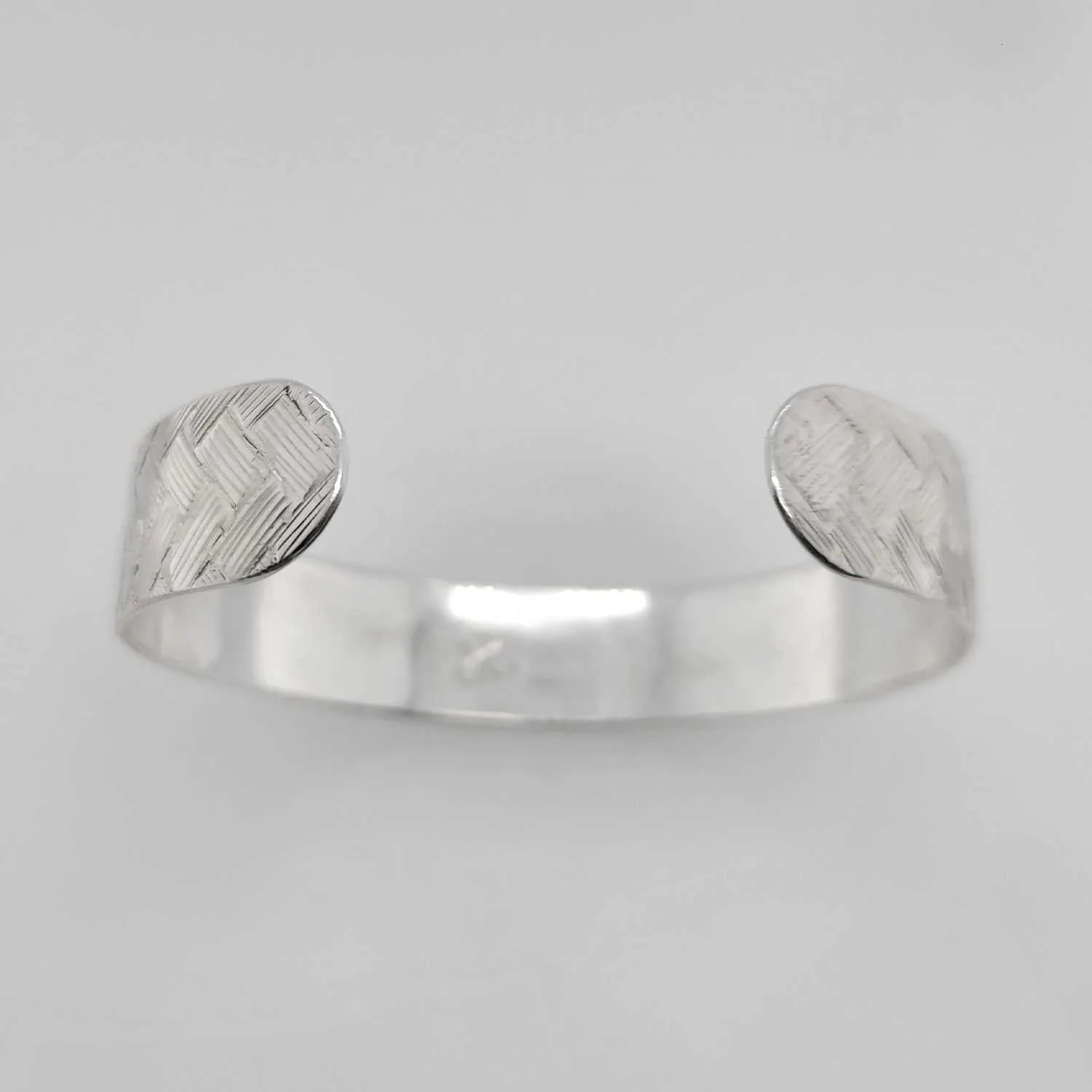 Silver 1/2" Solar Eclipse Bracelet