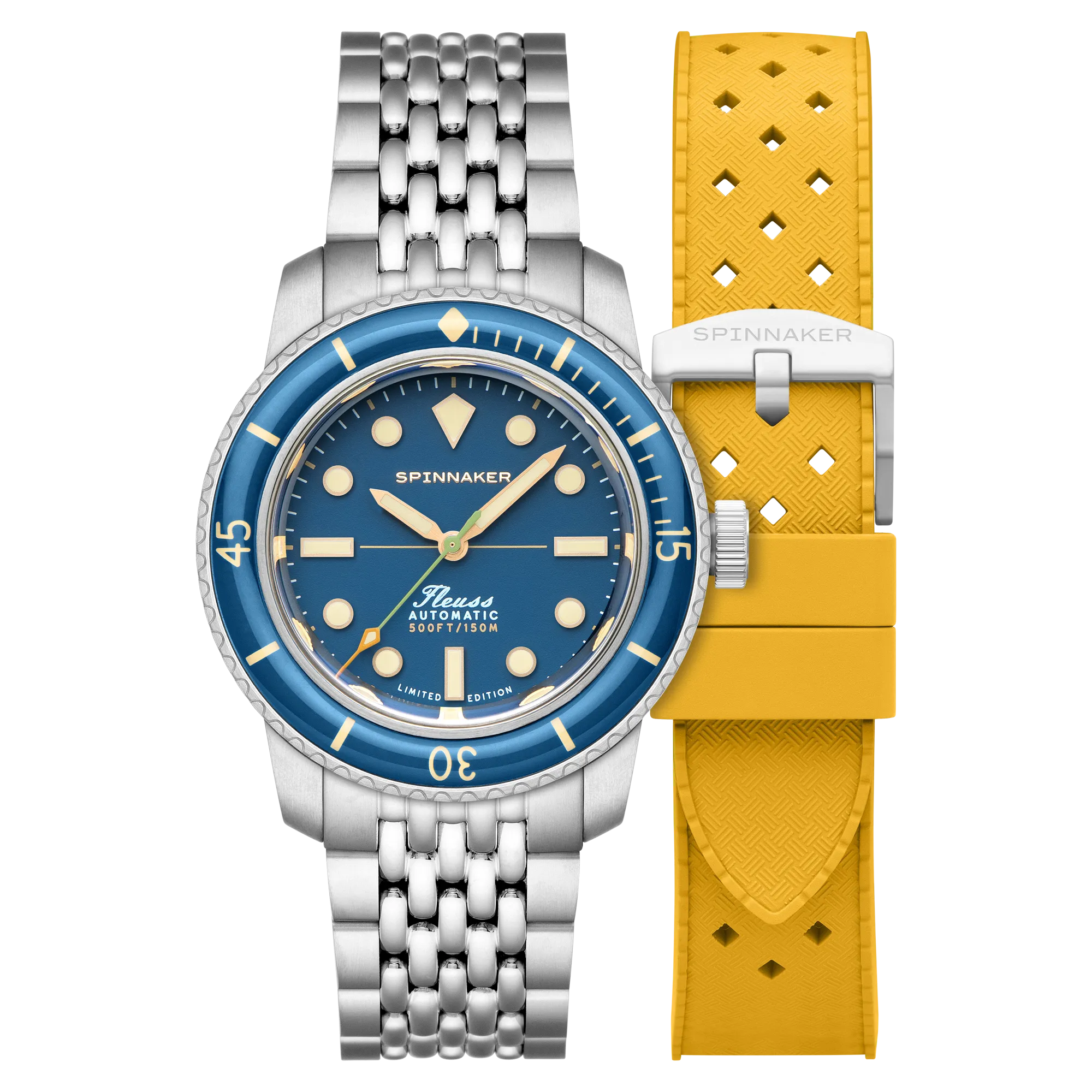 Spinnaker Fleuss 40 Automatic 145TH Limited Edition Ocean Blue Men's Watch SP-5133-33