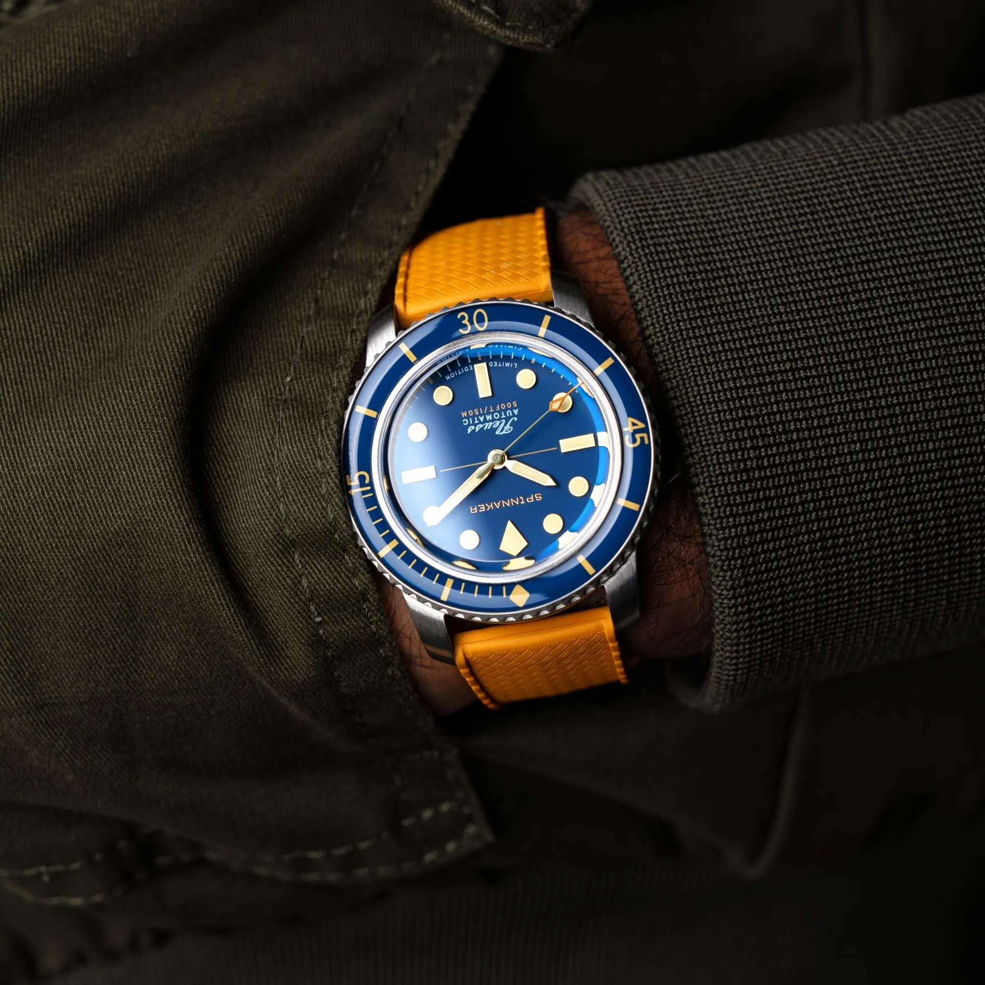 Spinnaker Fleuss 40 Automatic 145TH Limited Edition Ocean Blue Men's Watch SP-5133-33
