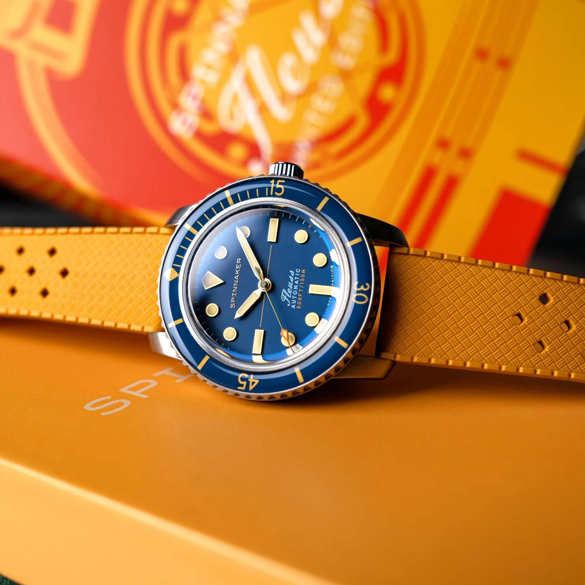 Spinnaker Fleuss 40 Automatic 145TH Limited Edition Ocean Blue Men's Watch SP-5133-33