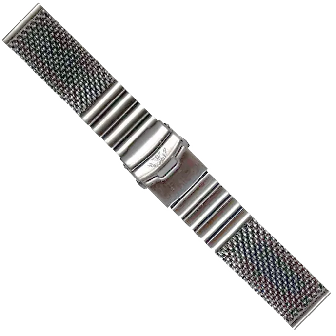 Squale Mesh Steel Bracelet Polished 22mm