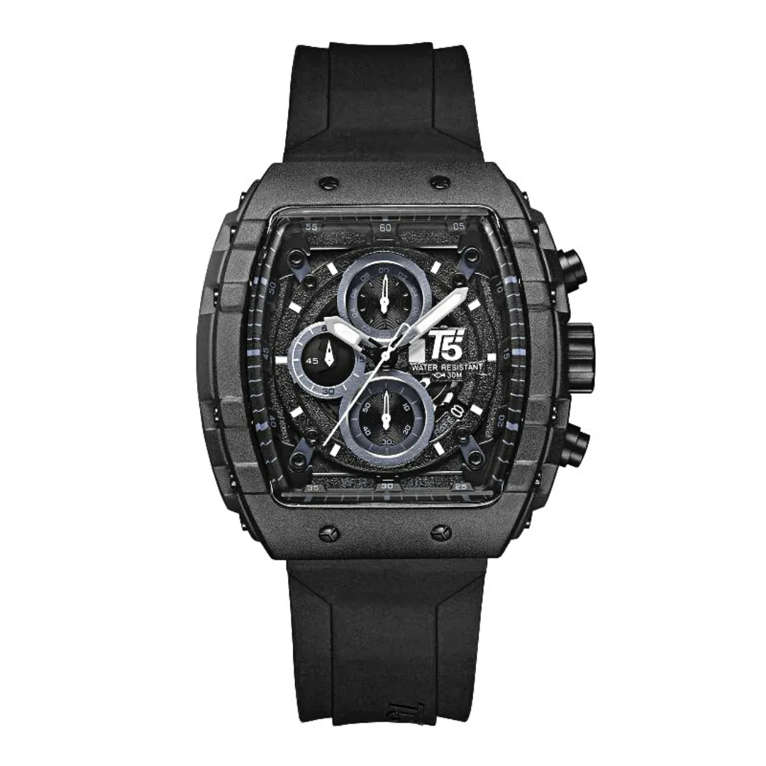 T5 GLIDER SERIES WATCH-BLK