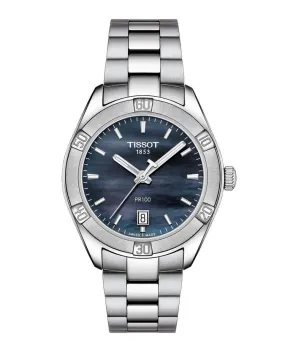 Tissot Ladies Mother-of-pearl Pr100 Stainless Steel Watch