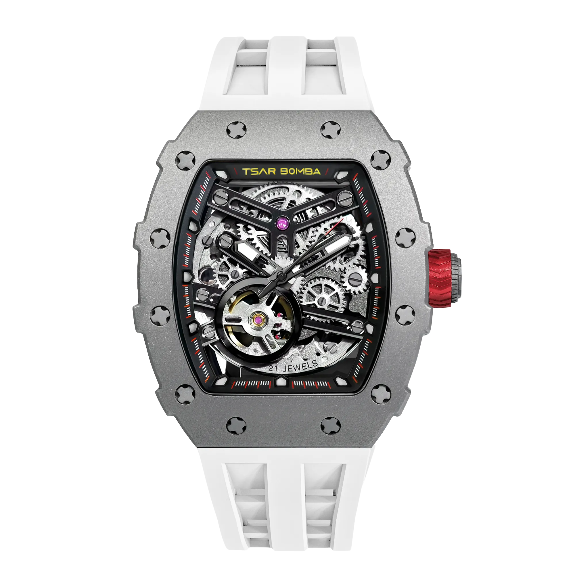 Tsar Bomba 43mm White Elemental Series Automatic Watch