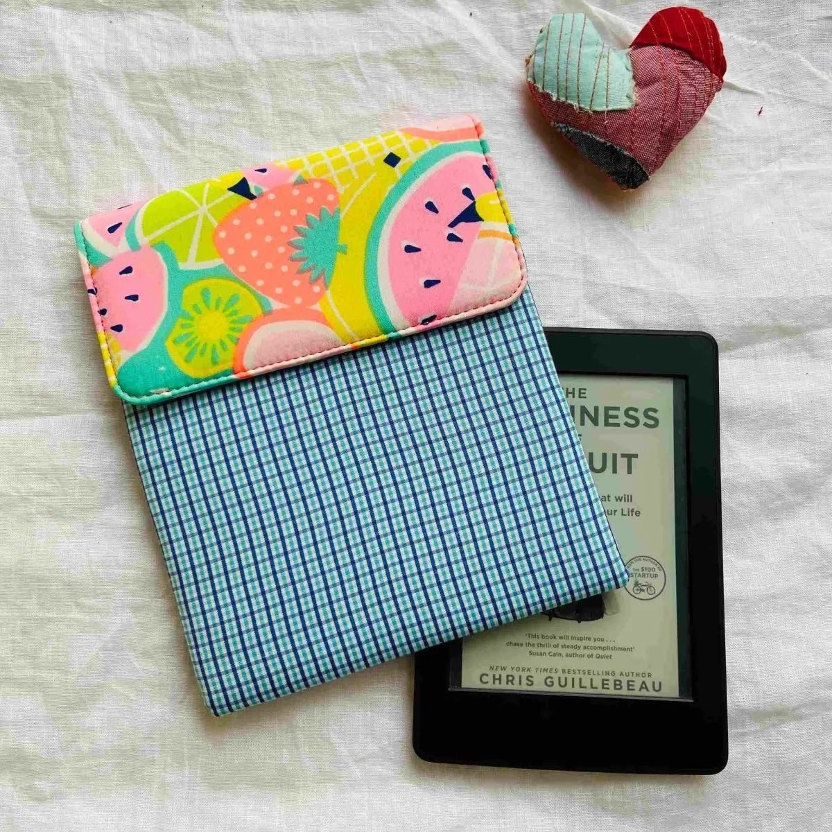 Unique Kindle Sleeve-Blue Checkers-Fits all Kindle