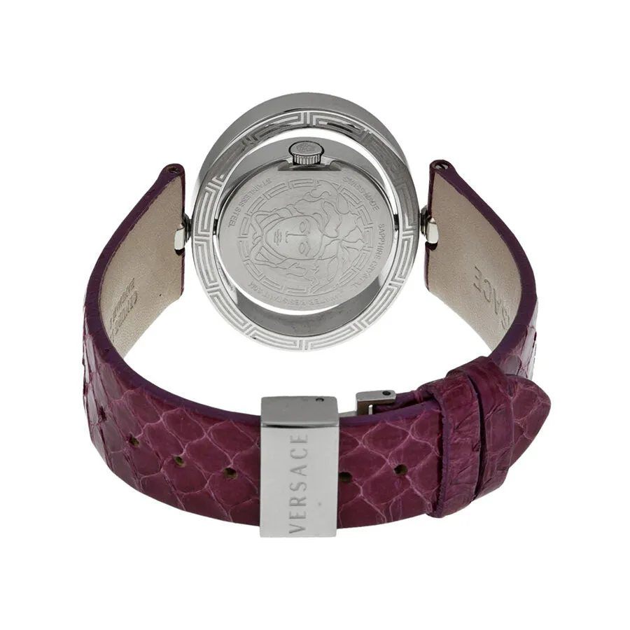 Versace Eon Ellipse Violet Dial Diamond Ladies Watch 91Q91FD702S702