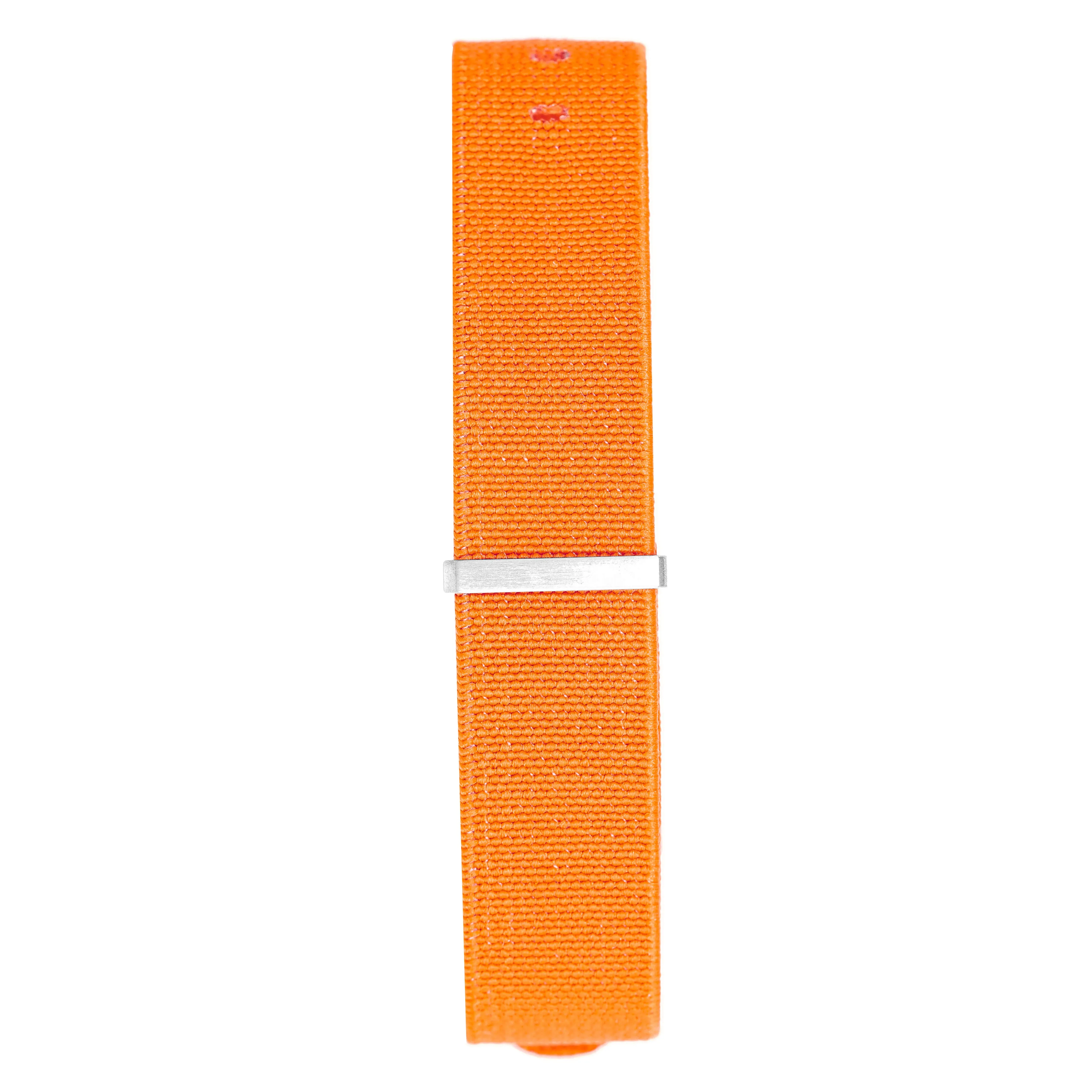 Watch Nato Strap 20mm Elasticated Nylon Orange