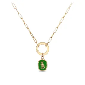 Watch Over Me 14K Gold Long Link Paperclip Chain Necklace - True Colors
