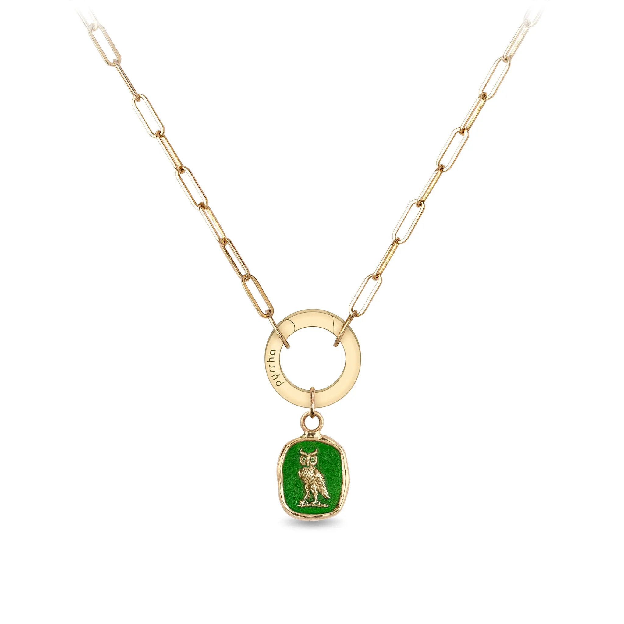 Watch Over Me 14K Gold Long Link Paperclip Chain Necklace - True Colors