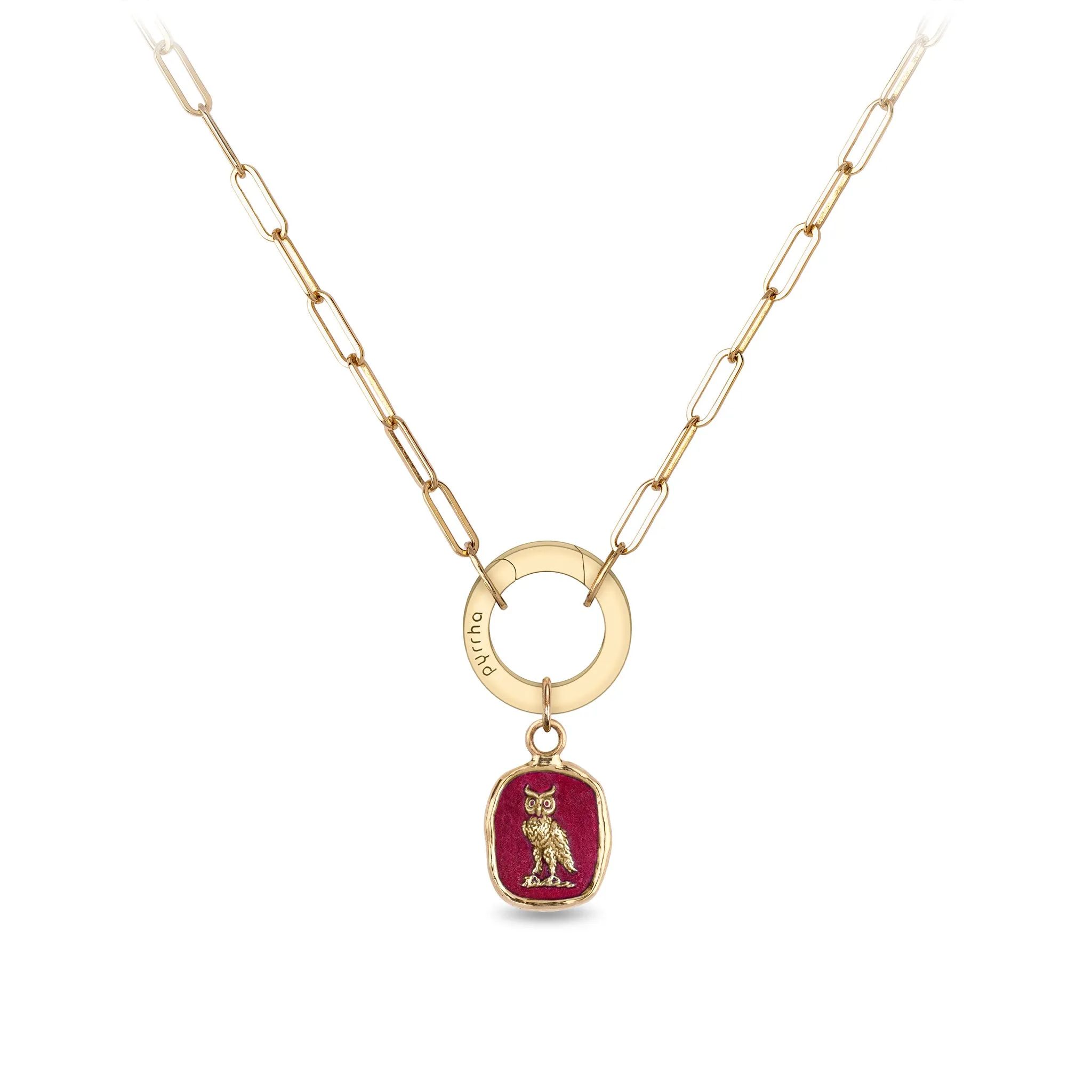 Watch Over Me 14K Gold Long Link Paperclip Chain Necklace - True Colors