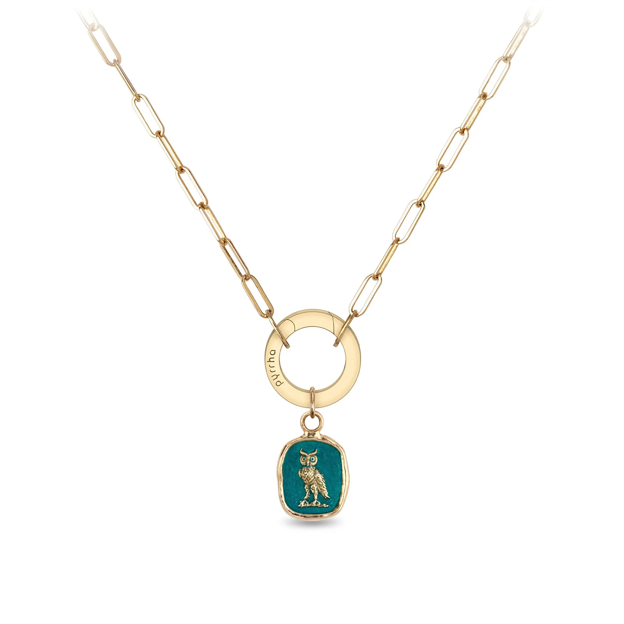 Watch Over Me 14K Gold Long Link Paperclip Chain Necklace - True Colors