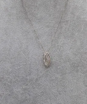 White Gold Diamond necklace - DXBS1014
