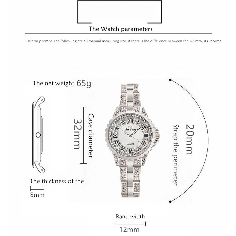 Women's Luxury Quartz Analog Stainless Steel Water Proof Watch
