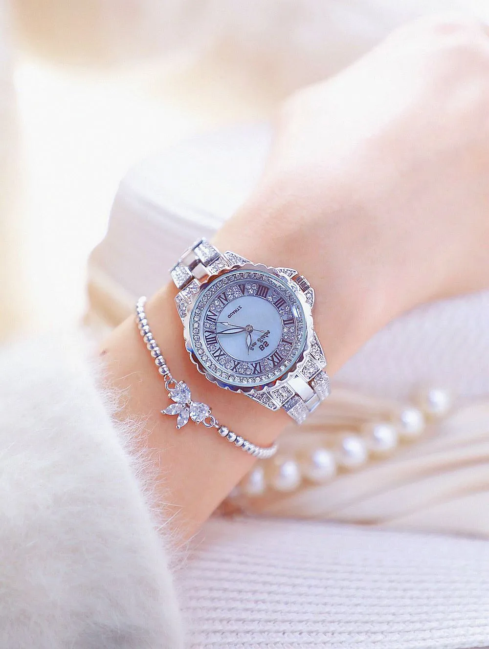 Women's Luxury Quartz Analog Stainless Steel Water Proof Watch