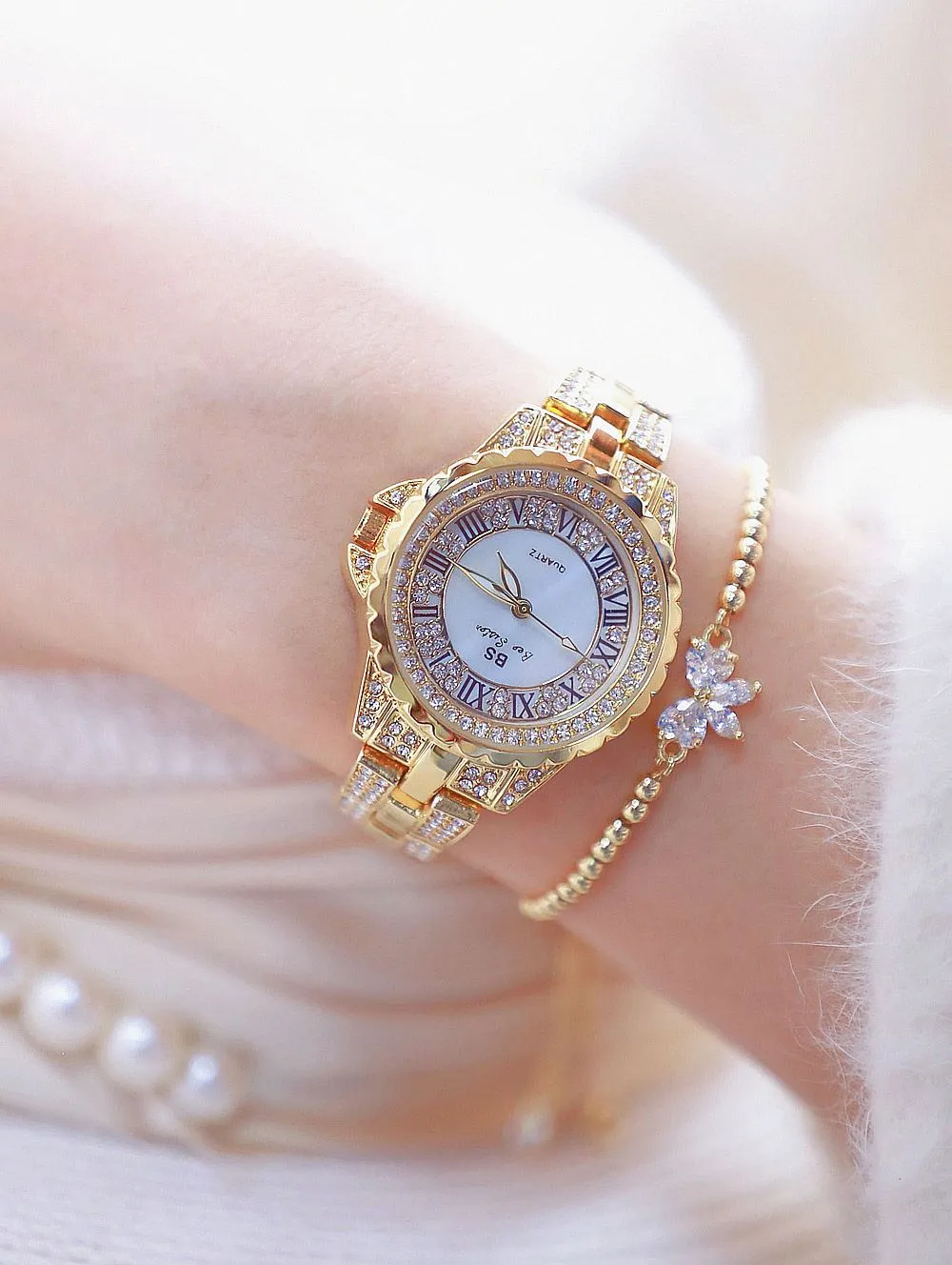 Women's Luxury Quartz Analog Stainless Steel Water Proof Watch