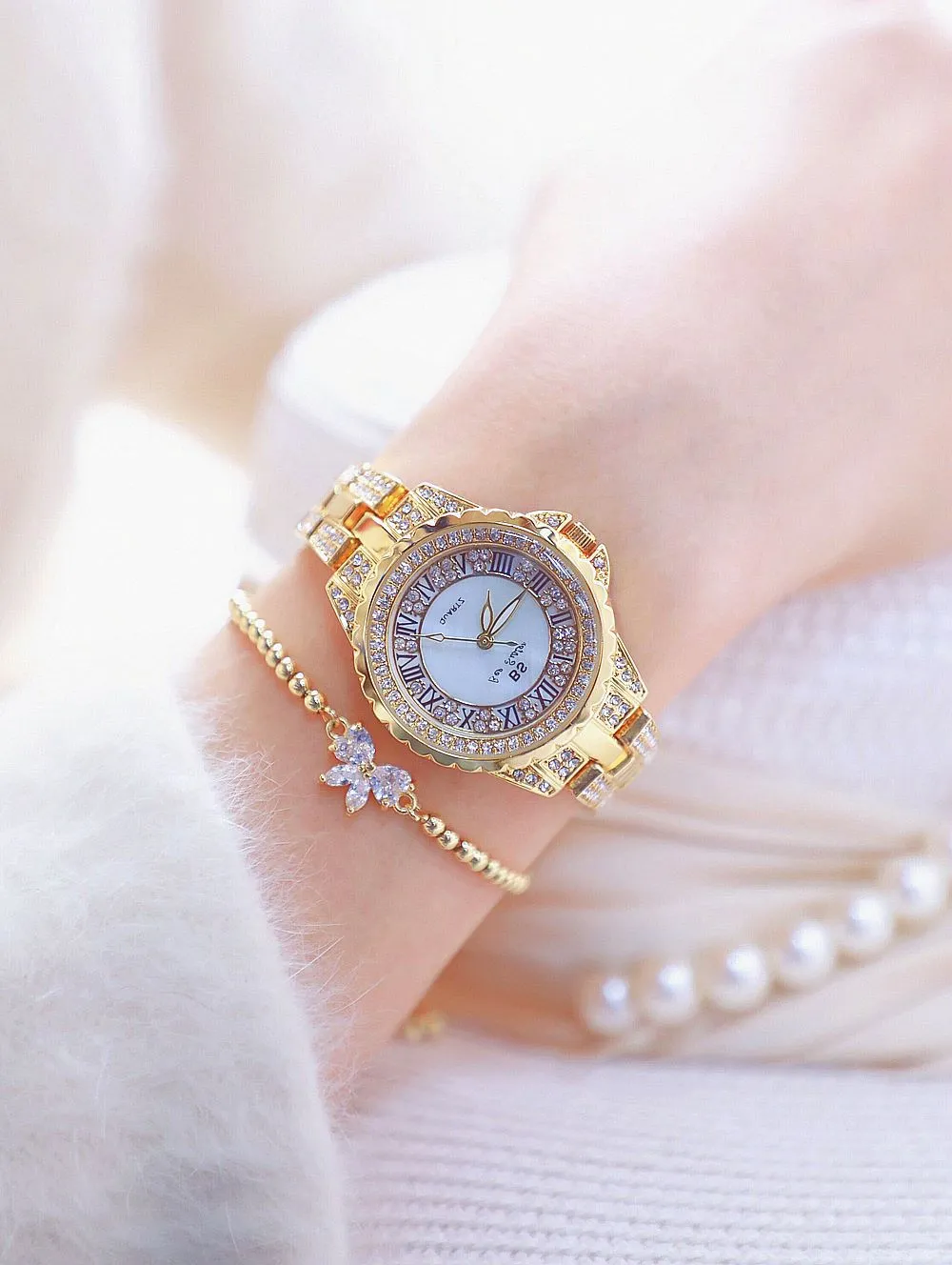 Women's Luxury Quartz Analog Stainless Steel Water Proof Watch