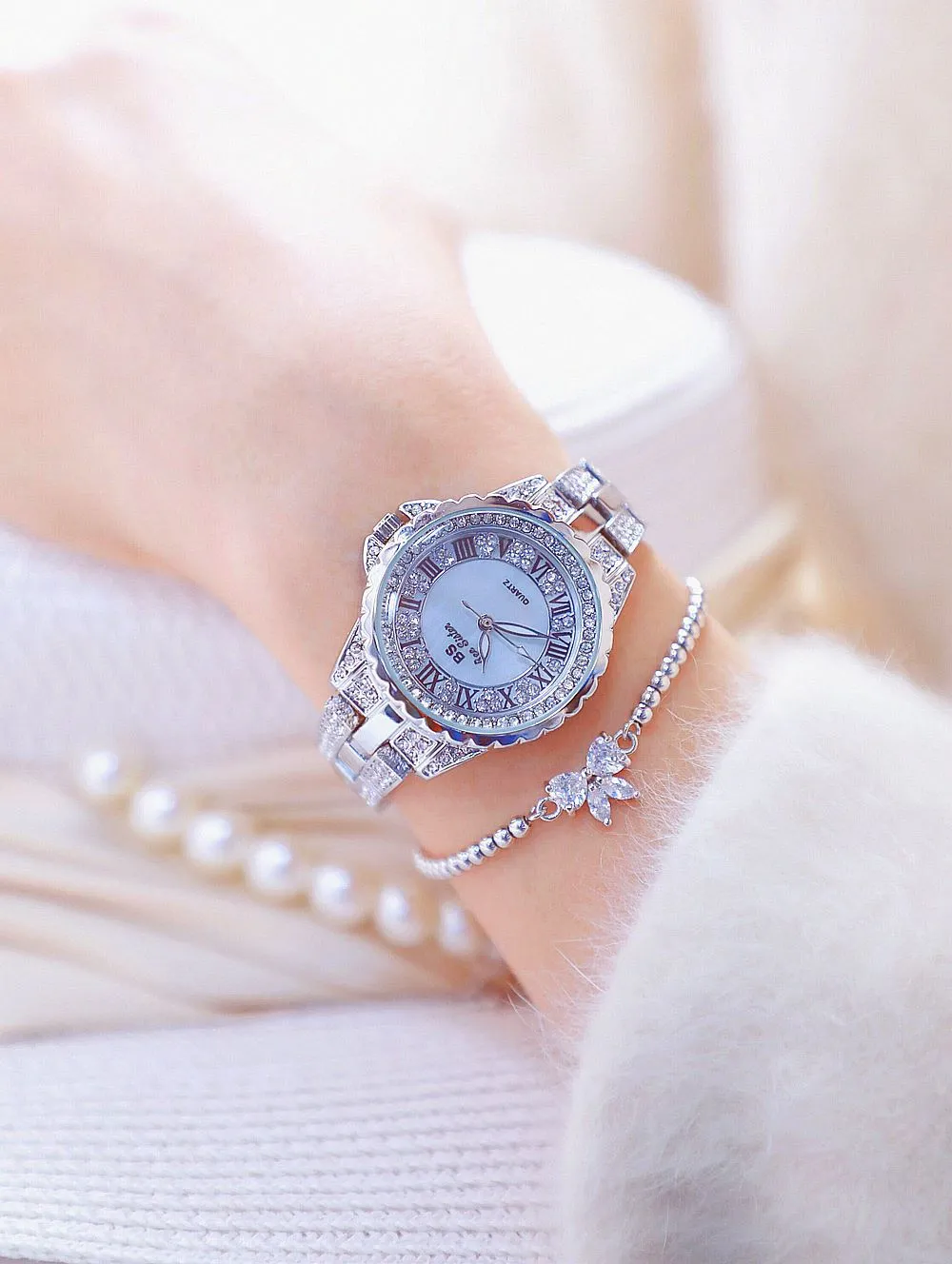 Women's Luxury Quartz Analog Stainless Steel Water Proof Watch