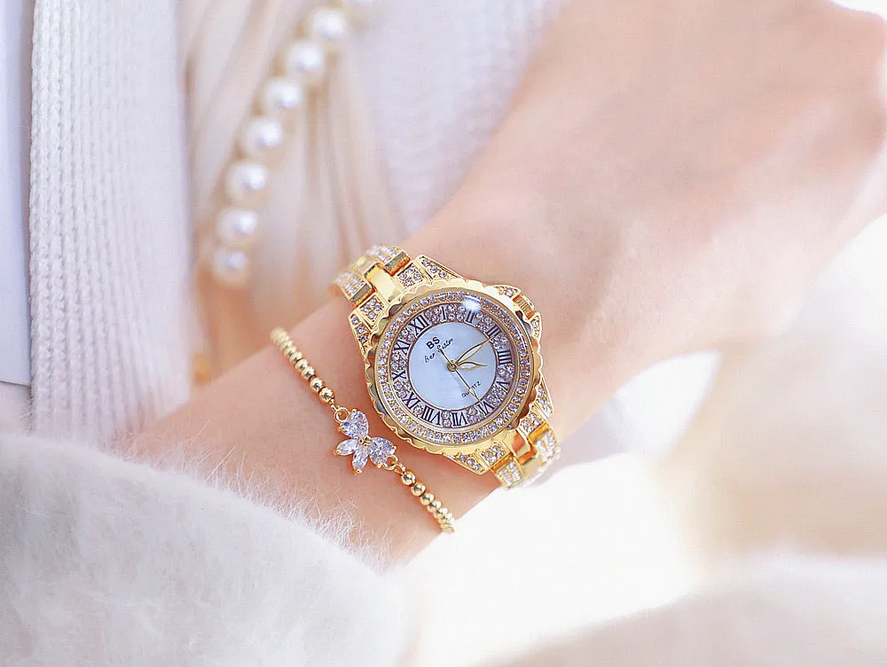 Women's Luxury Quartz Analog Stainless Steel Water Proof Watch
