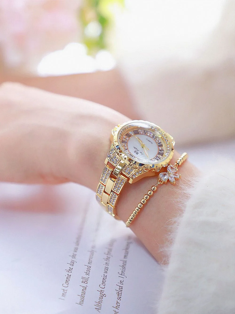 Women's Luxury Quartz Analog Stainless Steel Water Proof Watch